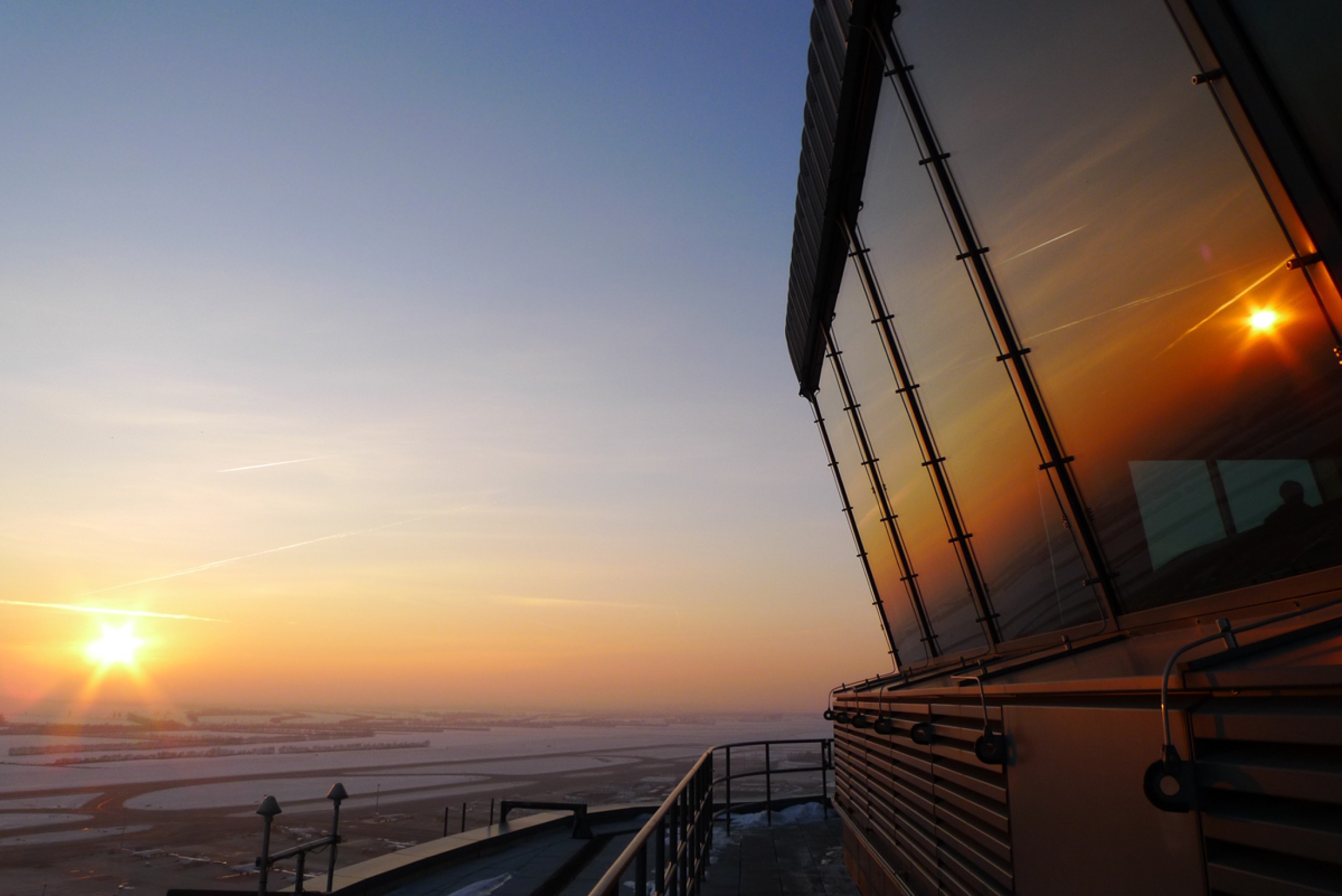 : Tower bei Sonnenuntergang